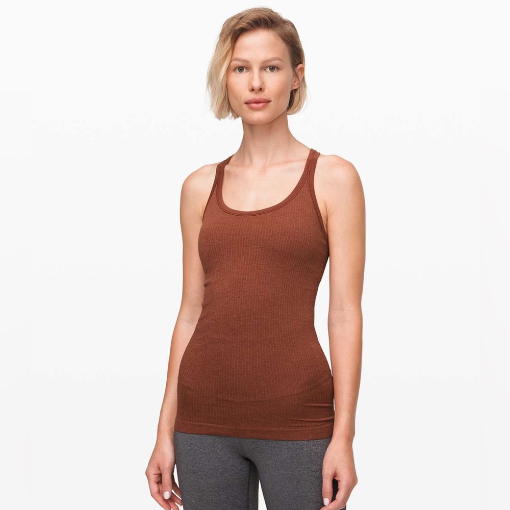 Lululemon Ebb to street tank (Rustic Clay)